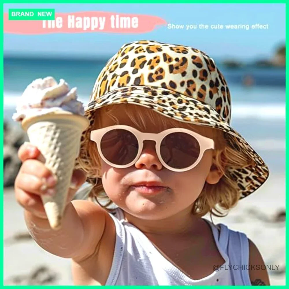 Flexible Polarized Sunglasses for Toddlers with UV Protection Strap